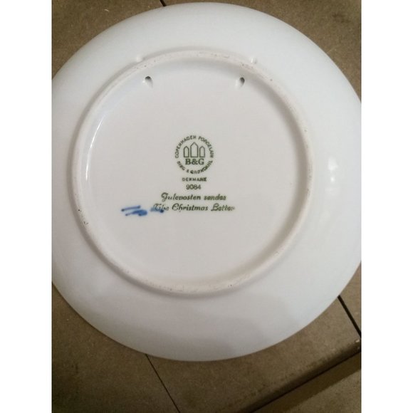 Christmas Plate 1984 Jule After Bing & Grondahl Porcelain Copenhagen Juleposten - Picture 5 of 8